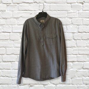 Marine Layer Gray Popover Shirt | Men’s L